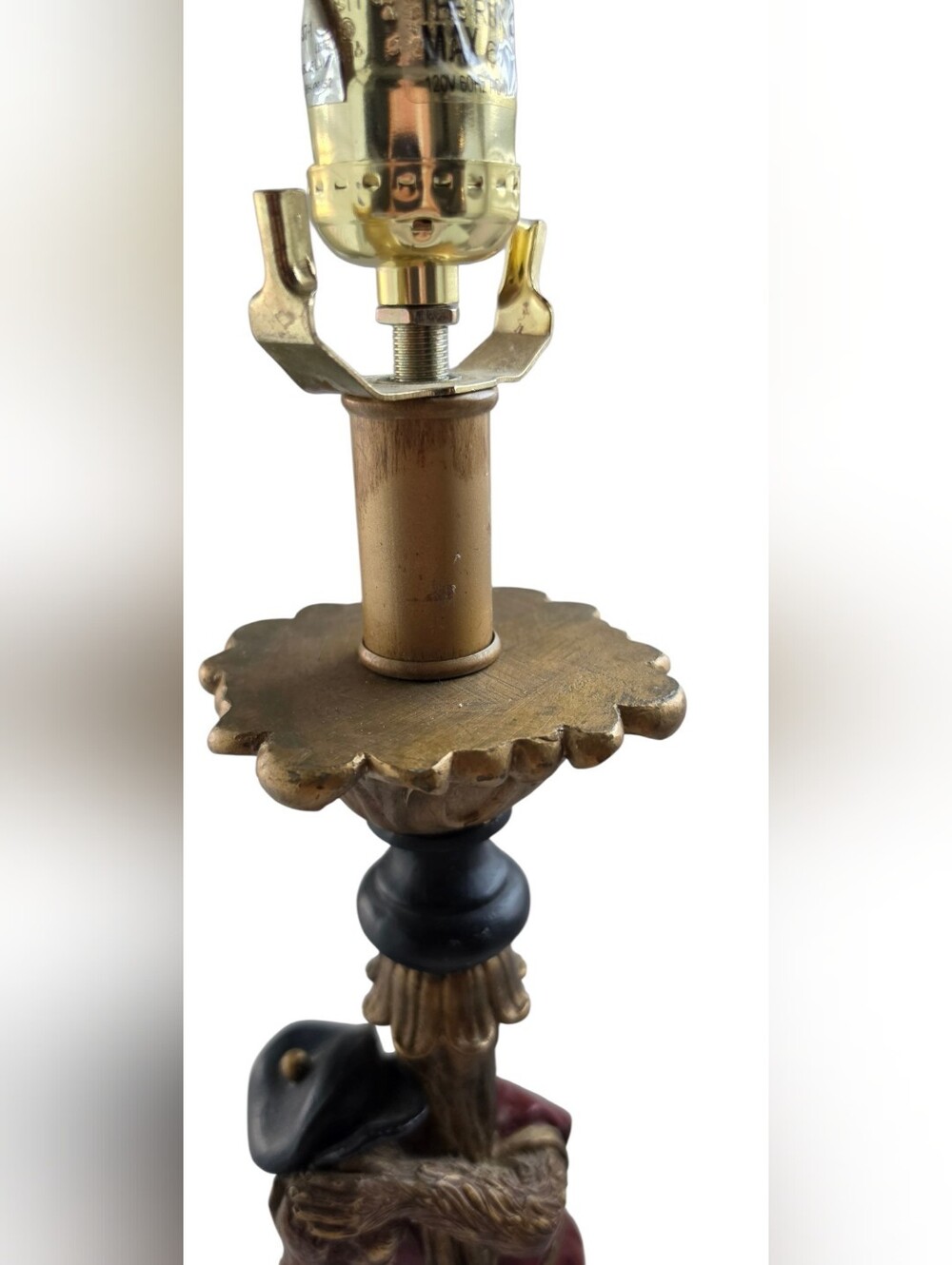 Vintage Monkey Table Lamp Hollywood Regency Palm Beach Maximalist Decor - Picture 4 of 10